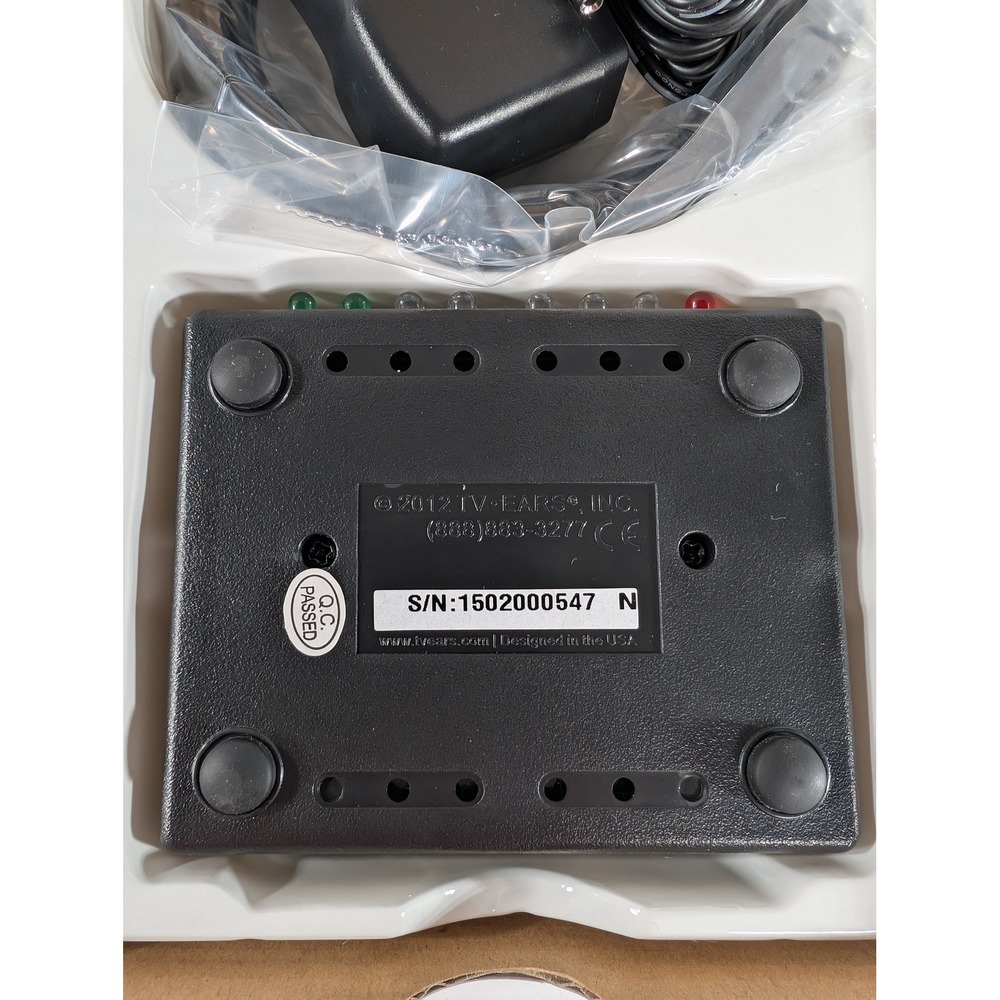 TV Ears 5.0 Digital Wireless Headset System Voice Clarifying 11741 Black - Picture 11 of 16